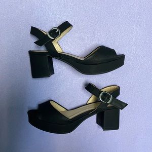 Black Platform Heels (2 inch)